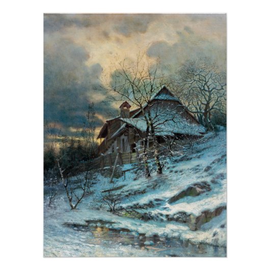 Winterthema van Angyal Vojtech Perfect Poster (Voorkant)