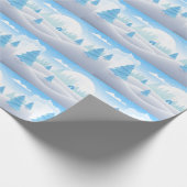 Winterthema Vrolijk kerstfeest Cadeaupapier (Hoek)