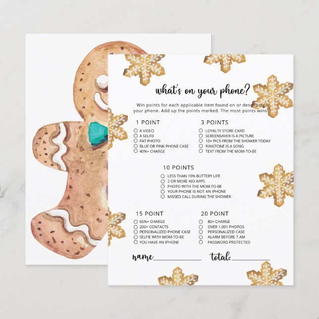 Winterthema's wat is er op je telefoonspel (Voorkant / Achterkant)