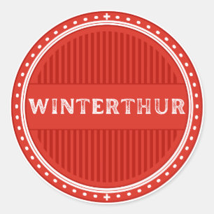 Winterthur City Pride Embleem – Zwitserse identite Ronde Sticker