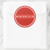 Winterthur City Pride Embleem – Zwitserse identite Ronde Sticker (Tas)
