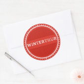 Winterthur City Pride Emblem – Swiss Identity Ronde Sticker (Envelop)