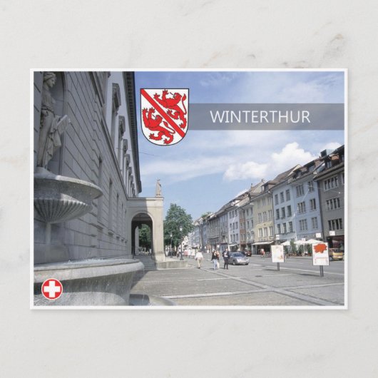Winterthur - Zwitserland Briefkaart. Briefkaart (Voorkant)
