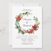 Wintertide Woodland Kerstrepesal Dinner Kaart (Voorkant)