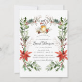 Wintertide Woodland Vrijgezellenfeest Kerstmis Kaart (Voorkant)