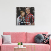 Wintertijd Aangepaste Foto Ingepakt Canvas (Insitu (Woonkamer))