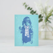 wintertijd briefkaart (Staand voorkant)