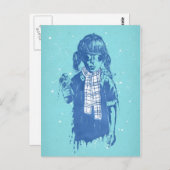 wintertijd briefkaart (Voorkant / Achterkant)