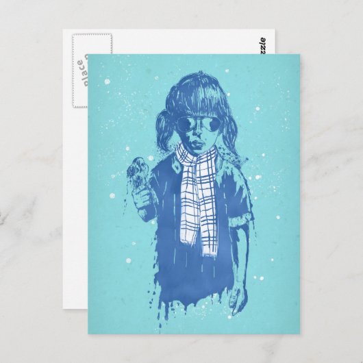 wintertijd briefkaart (Voorkant / Achterkant)