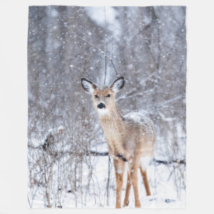 Wintertijd Deer Fleece Blanket Deken