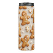 Wintertijd Gemberkoek Mozaïek Thermosbeker (Achterkant)