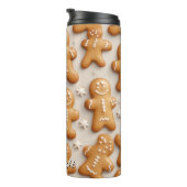 Wintertijd Gemberkoek Mozaïek Thermosbeker (Geroteerd rechts)