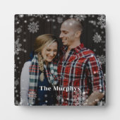 Wintertijd gepersonaliseerde foto desktop plaque fotoplaat (Voorkant)