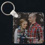 Wintertijd gepersonaliseerde foto Sleutelhanger<br><div class="desc">Houd uw toetsen veilig en spectaculair met een persoonlijke sleutelhanger. Ontworpen door: Berry Berry Sweet,  Modern Stationery en Personalized Gifts. Bezoek onze website op www.berryberrysweet.com om onze volledige productlijnen te bekijken.</div>