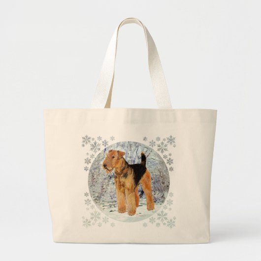 Wintertijd Grote Tote Bag (Voorkant)