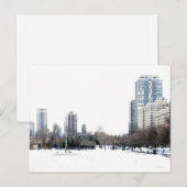 Wintertijd in Chicago Briefkaart (Voorkant / Achterkant)