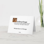 Wintertijd in Chicago Kaart (Achterkant)