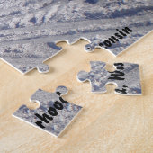 Wintertijd in een Milwaukee wijk Wisconsin Legpuzzel (Zijkant)