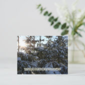 Wintertijd in Finland Briefkaart (Staand voorkant)