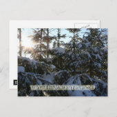 Wintertijd in Finland Briefkaart (Voorkant / Achterkant)