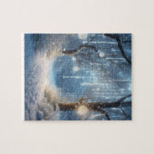 Wintertijd in het bos legpuzzel (Horizontaal)