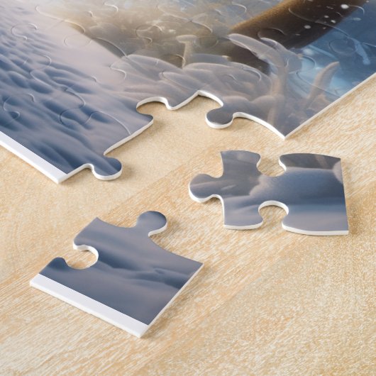 Wintertijd in het bos legpuzzel (Zijkant)