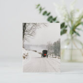 Wintertijd in het Briefkaart Amish (Staand voorkant)