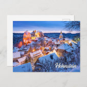Wintertijd in Hohnstein, Duitsland Briefkaart (Voorkant / Achterkant)