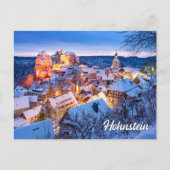 Wintertijd in Hohnstein, Duitsland Briefkaart (Voorkant)
