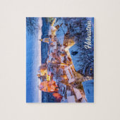 Wintertijd in Hohnstein, Duitsland Legpuzzel (Verticaal)