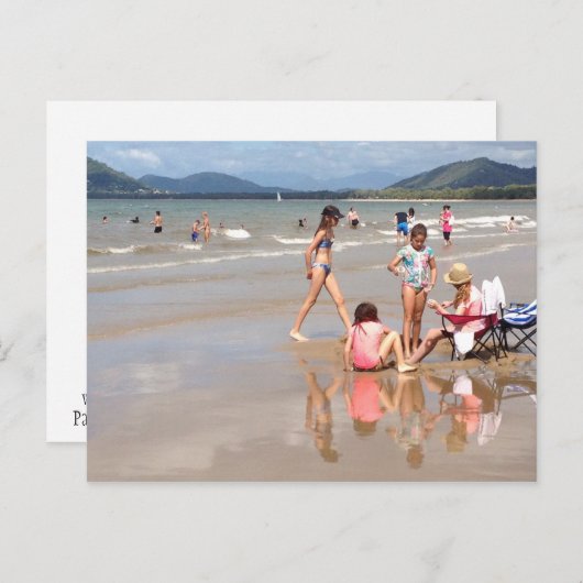 Wintertijd in Palm Cove briefkaart (Voorkant / Achterkant)