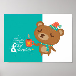 Wintertijd Joys Teddy Bear Poster
