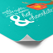 Wintertijd Joys Teddy Bear Poster (Hoek)