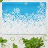 Wintertijd Keuken/Badhanddoek 16" x 24" Theedoek (Gevouwen)