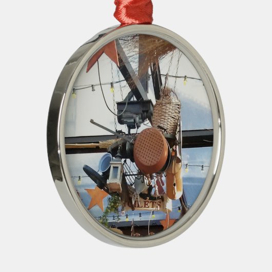 Wintertijd Metalen Ornament (Rechts)