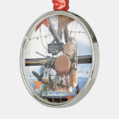 Wintertijd Metalen Ornament (Links)