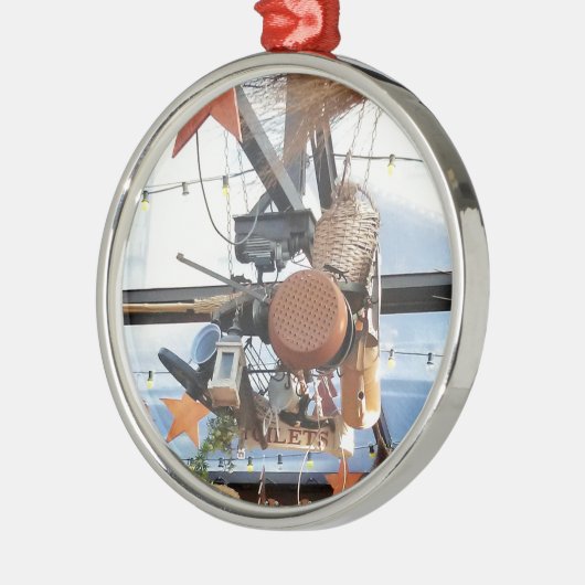 Wintertijd Metalen Ornament (Links)