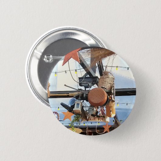 Wintertijd Ronde Button 5,7 Cm (Voorkant /achterkant)