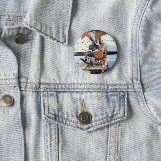 Wintertijd Ronde Button 5,7 Cm (In situ)