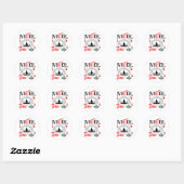 Wintertijd Ronde Sticker (Vel)