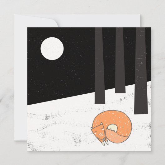 Wintertijd- Slaapvos - Illustratie (Voorkant)