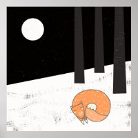 Wintertijd- Slaapvos - Illustratie