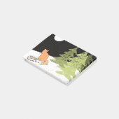 Wintertijd- Slapende Fox - Illustratie Post-it® Notes (Schuin)