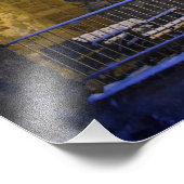 Wintertijd, sneeuw op de bomen foto afdruk (Hoek)