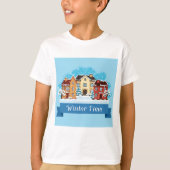 Wintertijd sneeuwen t-shirt (Voorkant)