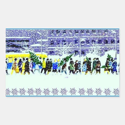 Wintertijd Sticker (Voorkant)