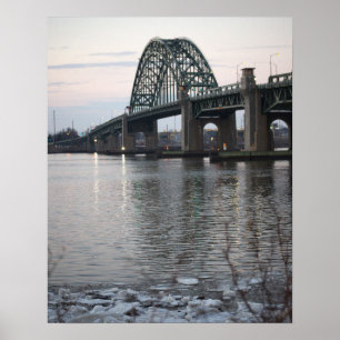 Wintertijd Tacony-Palmyra Bridge Poster