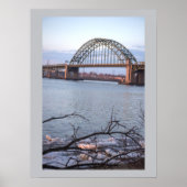 Wintertijd Tacony-Palmyra Bridge Poster (Voorkant)