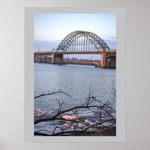 Wintertijd Tacony-Palmyra Bridge Poster