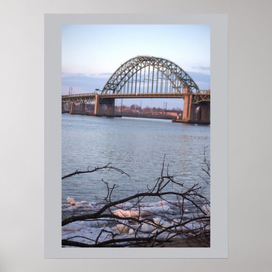 Wintertijd Tacony-Palmyra Bridge Poster (Voorkant)
